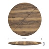 image:imageFlash Furniture Acadia 36 Round White Faux Marble Tabletop TopGuard HPL Seamless Edge Scratch amp Stain Resistant AllWeather Durability Commercial GradeNatural