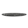 image:imageFlash Furniture Acadia 36 Round White Faux Marble Tabletop TopGuard HPL Seamless Edge Scratch amp Stain Resistant AllWeather Durability Commercial GradeBlack Faux Marble