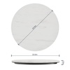 image:imageFlash Furniture Acadia 36 Round White Faux Marble Tabletop TopGuard HPL Seamless Edge Scratch amp Stain Resistant AllWeather Durability Commercial GradeWhite Faux Marble
