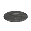 image:imageFlash Furniture Acadia 36 Round White Faux Marble Tabletop TopGuard HPL Seamless Edge Scratch amp Stain Resistant AllWeather Durability Commercial GradeBlack Faux Marble