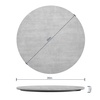 image:imageFlash Furniture Acadia 36 Round White Faux Marble Tabletop TopGuard HPL Seamless Edge Scratch amp Stain Resistant AllWeather Durability Commercial GradeGray Faux Concrete