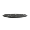 image:imageFlash Furniture Acadia 36 Round White Faux Marble Tabletop TopGuard HPL Seamless Edge Scratch amp Stain Resistant AllWeather Durability Commercial GradeBlack Faux Marble