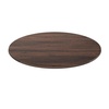 image:imageFlash Furniture Acadia 36 Round White Faux Marble Tabletop TopGuard HPL Seamless Edge Scratch amp Stain Resistant AllWeather Durability Commercial GradeDark Brown