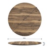 image:imageFlash Furniture Acadia 36 Round White Faux Marble Tabletop TopGuard HPL Seamless Edge Scratch amp Stain Resistant AllWeather Durability Commercial GradeNatural