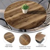 image:imageFlash Furniture Acadia 36 Round White Faux Marble Tabletop TopGuard HPL Seamless Edge Scratch amp Stain Resistant AllWeather Durability Commercial GradeNatural