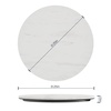 image:imageFlash Furniture Acadia 36 Round White Faux Marble Tabletop TopGuard HPL Seamless Edge Scratch amp Stain Resistant AllWeather Durability Commercial GradeWhite Faux Marble