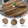 image:imageFlash Furniture Acadia 36 Round White Faux Marble Tabletop TopGuard HPL Seamless Edge Scratch amp Stain Resistant AllWeather Durability Commercial GradeNatural