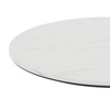 image:imageFlash Furniture Acadia 36 Round White Faux Marble Tabletop TopGuard HPL Seamless Edge Scratch amp Stain Resistant AllWeather Durability Commercial GradeWhite Faux Marble