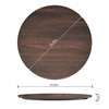 image:imageFlash Furniture Acadia 36 Round White Faux Marble Tabletop TopGuard HPL Seamless Edge Scratch amp Stain Resistant AllWeather Durability Commercial GradeDark Brown