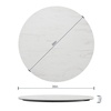 image:imageFlash Furniture Acadia 36 Round White Faux Marble Tabletop TopGuard HPL Seamless Edge Scratch amp Stain Resistant AllWeather Durability Commercial GradeWhite Faux Marble