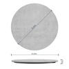 image:imageFlash Furniture Acadia 36 Round White Faux Marble Tabletop TopGuard HPL Seamless Edge Scratch amp Stain Resistant AllWeather Durability Commercial GradeGray Faux Concrete