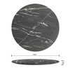 image:imageFlash Furniture Acadia 36 Round White Faux Marble Tabletop TopGuard HPL Seamless Edge Scratch amp Stain Resistant AllWeather Durability Commercial GradeBlack Faux Marble