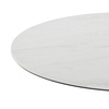 image:imageFlash Furniture Acadia 36 Round White Faux Marble Tabletop TopGuard HPL Seamless Edge Scratch amp Stain Resistant AllWeather Durability Commercial GradeWhite Faux Marble