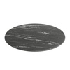 image:imageFlash Furniture Acadia 36 Round White Faux Marble Tabletop TopGuard HPL Seamless Edge Scratch amp Stain Resistant AllWeather Durability Commercial GradeBlack Faux Marble