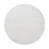 image:imageFlash Furniture Acadia 36 Round White Faux Marble Tabletop TopGuard HPL Seamless Edge Scratch amp Stain Resistant AllWeather Durability Commercial GradeWhite Faux Marble