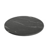 image:imageFlash Furniture Acadia 36 Round White Faux Marble Tabletop TopGuard HPL Seamless Edge Scratch amp Stain Resistant AllWeather Durability Commercial GradeBlack Faux Marble
