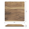image:imageFlash Furniture Acadia 36 Square Dark Brown Tabletop TopGuard HPL Seamless Edge Scratch amp Stain Resistant AllWeather Durability Commercial GradeNatural