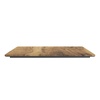 image:imageFlash Furniture Acadia 36 Square Dark Brown Tabletop TopGuard HPL Seamless Edge Scratch amp Stain Resistant AllWeather Durability Commercial GradeNatural