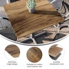 image:imageFlash Furniture Acadia 36 Square Dark Brown Tabletop TopGuard HPL Seamless Edge Scratch amp Stain Resistant AllWeather Durability Commercial GradeNatural