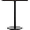 image:imageFlash Furniture Acadia 36 Square Indoor Dark Brown Tabletop with 24 Round Black Bar Height Base Seamless TopGuard HPL Top and EdgeDark BrownBlack Base