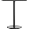 image:imageFlash Furniture Acadia 36 Square Indoor Dark Brown Tabletop with 24 Round Black Bar Height Base Seamless TopGuard HPL Top and EdgeGray Faux ConcreteBlack Base