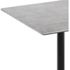 image:imageFlash Furniture Acadia 36 Square Indoor Dark Brown Tabletop with 24 Round Black Bar Height Base Seamless TopGuard HPL Top and EdgeGray Faux ConcreteBlack Base