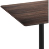 image:imageFlash Furniture Acadia 36 Square Indoor Dark Brown Tabletop with 24 Round Black Table Height Base Seamless TopGuard HPL Top and EdgeDark BrownBlack Base