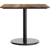 image:imageFlash Furniture Acadia 36 Square Indoor Dark Brown Tabletop with 24 Round Black Table Height Base Seamless TopGuard HPL Top and EdgeNaturalBlack Base