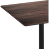 image:imageFlash Furniture Acadia 36 Square Indoor Dark Brown Tabletop with 30 x 30 Black Bar Height X Base Seamless TopGuard HPL Top and EdgeDark BrownBlack Base
