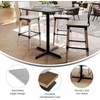 image:imageFlash Furniture Acadia 36 Square Indoor Dark Brown Tabletop with 30 x 30 Black Bar Height X Base Seamless TopGuard HPL Top and EdgeGray Faux ConcreteBlack Base