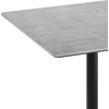 image:imageFlash Furniture Acadia 36 Square Indoor Dark Brown Tabletop with 30 x 30 Black Bar Height X Base Seamless TopGuard HPL Top and EdgeGray Faux ConcreteBlack Base