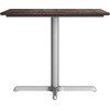 image:imageFlash Furniture Acadia 36 Square Indoor Outdoor Gray Faux Concrete Tabletop with 30 x 30 Silver X Base Scratch Heat amp UV Resistant Seamless TopGuard Top and EdgeDark BrownSilver Base