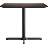 image:imageFlash Furniture Acadia 36 Square Indoor Outdoor Gray Faux Concrete Tabletop with 30 x 30 Silver X Base Scratch Heat amp UV Resistant Seamless TopGuard Top and EdgeDark BrownBlack Base