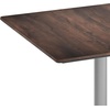 image:imageFlash Furniture Acadia 36 Square Indoor Outdoor Gray Faux Concrete Tabletop with 30 x 30 Silver X Base Scratch Heat amp UV Resistant Seamless TopGuard Top and EdgeDark BrownSilver Base