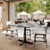 image:imageFlash Furniture Acadia 36 Square Indoor Outdoor Gray Faux Concrete Tabletop with 30 x 30 Silver X Base Scratch Heat amp UV Resistant Seamless TopGuard Top and EdgeGray Faux ConcreteBlack Base