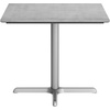 image:imageFlash Furniture Acadia 36 Square Indoor Outdoor Gray Faux Concrete Tabletop with 30 x 30 Silver X Base Scratch Heat amp UV Resistant Seamless TopGuard Top and EdgeGray Faux ConcreteSilver Base