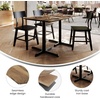 image:imageFlash Furniture Acadia 48 x 30 Indoor Dark Brown Tabletop with Dual 22 x 30 Black Table Height Crisscross Bases Seamless TopGuard HPL Top and EdgeNaturalBlack Base