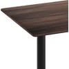image:imageFlash Furniture Acadia 48 x 30 Indoor Dark Brown Tabletop with Dual 5 x 22 Black Table Height TBases Seamless TopGuard HPL Top and EdgeDark BrownBlack Base