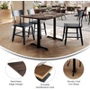 image:imageFlash Furniture Acadia 48 x 30 Indoor Dark Brown Tabletop with Dual 5 x 22 Black Table Height TBases Seamless TopGuard HPL Top and EdgeDark BrownBlack Base