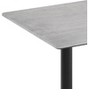 image:imageFlash Furniture Acadia 48 x 30 Indoor Dark Brown Tabletop with Dual 5 x 22 Black Table Height TBases Seamless TopGuard HPL Top and EdgeGray Faux ConcreteBlack Base