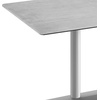image:imageFlash Furniture Acadia 48x30 Indoor Outdoor Gray Faux Concrete Tabletop with Silver Dual Column Base Scratch Heat amp UV Resistant Seamless TopGuard Top and EdgeGray Faux ConcreteSilver Base