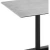 image:imageFlash Furniture Acadia 48x30 Indoor Outdoor Gray Faux Concrete Tabletop with Silver Dual Column Base Scratch Heat amp UV Resistant Seamless TopGuard Top and EdgeGray Faux ConcreteBlack Base