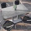 image:imageFlash Furniture Acadia 48x30 Indoor Outdoor Gray Faux Concrete Tabletop with Silver Dual Column Base Scratch Heat amp UV Resistant Seamless TopGuard Top and EdgeGray Faux ConcreteSilver Base