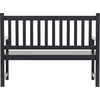 image:imageFlash Furniture Adele Commercial IndoorOutdoor Acacia Wood Bench 2Person Slatted Patio Loveseat for Use in Yard Garden Porch or Park BrownBlack