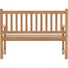 image:imageFlash Furniture Adele Commercial IndoorOutdoor Acacia Wood Bench 2Person Slatted Patio Loveseat for Use in Yard Garden Porch or Park BrownBrown