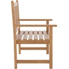 image:imageFlash Furniture Adele Commercial IndoorOutdoor Acacia Wood Bench 2Person Slatted Patio Loveseat for Use in Yard Garden Porch or Park BrownBrown