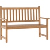 image:imageFlash Furniture Adele Commercial IndoorOutdoor Acacia Wood Bench 2Person Slatted Patio Loveseat for Use in Yard Garden Porch or Park BrownBrown