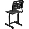 image:imageFlash Furniture Adjustable Height Black Student Chair with Black Pedestal FrameSet of 1  Seat Height 165185