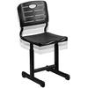 image:imageFlash Furniture Adjustable Height Black Student Chair with Black Pedestal FrameSet of 1  Seat Height 165185
