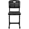 image:imageFlash Furniture Adjustable Height Black Student Chair with Black Pedestal FrameSet of 1  Seat Height 165185